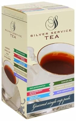 Silver Service 27500 Single Cup Tea Pods Variety Pack, 18-count