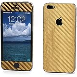 iPhone 5 Skin / iPhone 5s Skin - Sticker Decal Wrap by SKINTZ - with Apple Stickers - High Quality - Textured - Durable - Protection - Chrome Gold Carbon Fiber