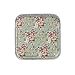 Sannysis Metal Candy Trinket Tin Jewelry Iron Tea Coin Storage Square Box Case (floral)