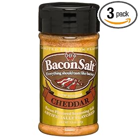J&D's Cheddar Bacon Salt, 2.5-Ounce Bottle (Pack of 3)