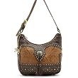 American West Zip Top Hobo Handbag