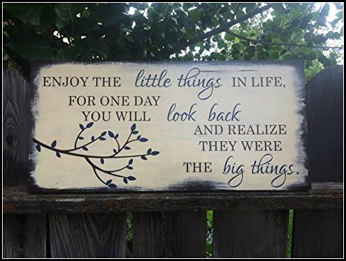 11 x 23.5in wood sign, Enjoy the little things, Wood Sign, Tree Branch, Homedecor, Customizable Wood sign, Wood wall art, wooden sign with inspirational quotes. *FREE SHIPPING!*