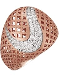 14K Rose Gold Pierced-Style Diamond Ring - 0.55 Ct. -- LIFETIME WARRANTY
