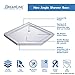 DreamLine SlimLine 40 in. D x 40 in. W x 2 3/4 in. H Corner Drain Neo-Angle Shower Base in White, DLT-2040400