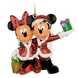 Santa Mickey and Minnie Mouse Christmas Ornament **Disney Theme Park EXCLUSIVE**