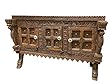 Antique Indian Sideboard Chest Dresser Vintage Teak Wood Rustic Buffets Manjoosh India Furniture