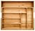 Totally Bamboo Expandable Utility Drawer Organizer