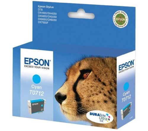 Childrens Toyshop  Computer : Epson T0712 Original Durabrite Cyan Ink Cartridge