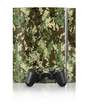 Digital Woodland Camo Design Protector Skin Decal Sticker for PS3 Playstation 3 Body Console