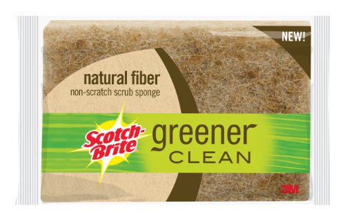 Scotch-Brite  Greener Clean Non-Scratch Scrub Sponge, 2.7 x 4.5 inch (Pack of 12)