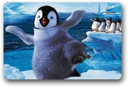 Quick Drying Door Mat - Personalize with Penguin Doormat-23.6"(L)x15.7"(W) 3/16"