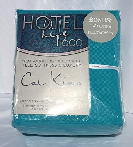 Hotel Life 1600 Sheets Cal King Turquoise Blue