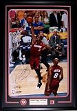 Dwyane Wade Game 1 Slam Autographed/Hand Signed 20x30 Photo Framed NBA Finals (Red Jersey)