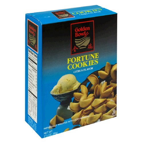 Golden Bowl Fortune Cookies, Citrus Flavor, 3.5-Ounce Boxes (Pack of 24) by Citrus Snack Packs