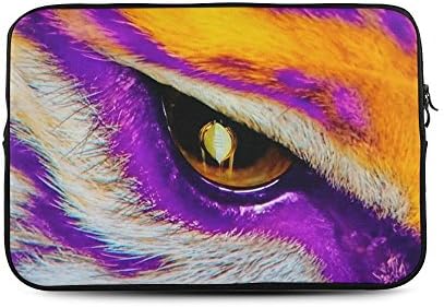 HomeWishes LSU Tiger Water Resistant Neoprene Sleeve 10-17 Inch Laptop All Sizes,Black