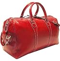 Floto Milano Duffle in Tuscan Red - equipment bag, luggage, leather bag