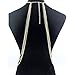 FM FM42 Silver-Tone Women Multi Crystal Tassels Harness Body Chain with Choker Collar Necklace BC1012