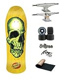 Santa Cruz Street Creep Yellow Re-Issue Old School Skateboard Deck 169mm Independent Trucks OJ Hosoi Rocket Wheels 61mm