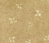 Tan Elm Leaf Toss Wallpaper