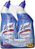 Lysol Power and Free Toilet Bowl Cleaner Value Pack, 2 Count (Total 48 fl oz.)