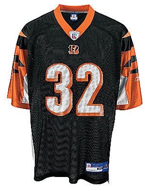 Rudi Johnson Cincinnati Bengals Youth Black NFL Equipment Replica Football Jersey By Reebok