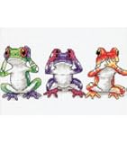 Dimensions Needlecrafts Counted Cross Stitch, Tree Frog Trio