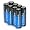 World-ready 100-240V Ultra-Fast AA / AAA Nimh Battery Wall Charger w/ 8 Premium 2700 Ni-MH Batteries & (2) Heavy Duty Powerex AAA 1000 mAh Rechargeable NiMH