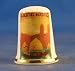 Porcelain China Collectable Thimble - Travel Poster Series Hong Kong -- Free Gift Box