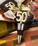 50th Anniversary Wine Bottle Stopper Favors, 18