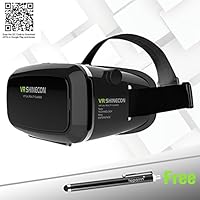 Tepoinn 3D VR Glasses Headset with Adjustable Lens and Strap for 3.5 - 5.5-Inch Smartphones from Tepoinn