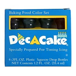Dec-A-Cake Food Color, 1.2-Ounce Packages (Pack of 12)