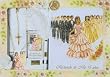 Quinceanera Guest Book Set - ENGLISH - XV Missal - Guest Book - Crystal Rosary - White Feater Pen