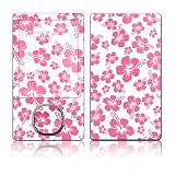 Pink Hibiscus Design Zune 80GB Skin Decal Protective Sticker