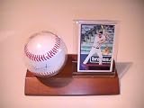 Chipper Jones Signed Autographed Baseball & Holder Plus Card Atlanta Braves Coa