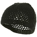 Hand Crocheted Beanie (01)-Black