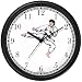 Man doing Karate or Judo No.2 Martial Arts Wall Clock by WatchBuddy Timepieces (Slate Blue Frame)
