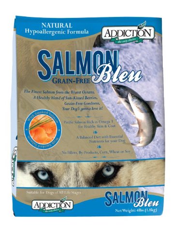 Hypoallergenic Dog Food:Addiction Grain-Free Adult Dry Dog Food, Salmon Bleu, 20 Pounds
