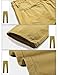 Match Mens Slim-Tapered Flat-Front Casual Pants(Light army green,34)