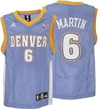 Kenyon Martin Youth Jersey: adidas Blue Replica #6 Denver Nuggets Jersey - Small (8)