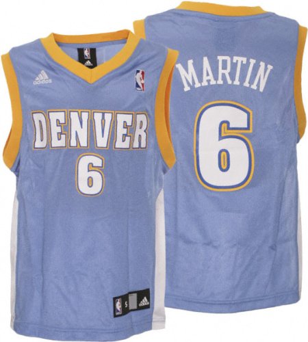 Kenyon Martin Youth Jersey: adidas Blue Replica #6 Denver Nuggets Jersey