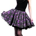 Hell Bunny ROMY SKIRT black/purple
