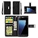 Samsung Galaxy Note 7 Case - IZENGATE [Classic Series] Wallet Cover PU Leather Flip Folio with Stand (Black)