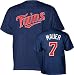 Majestic Minnesota Twins #7 Joe Mauer Infant Navy Blue Player T-shirt (12 Months)