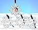 Snowflake Place Card Holders Snowflake Ornament Frames (Set of 4)