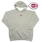 Cincinnati Reds MLB JV Youth Pullover Hooded Sweatshirt For Kids (Heather)