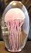 New Hand Blown Glass Pink Glow in the Dark Jellyfish Paperweight