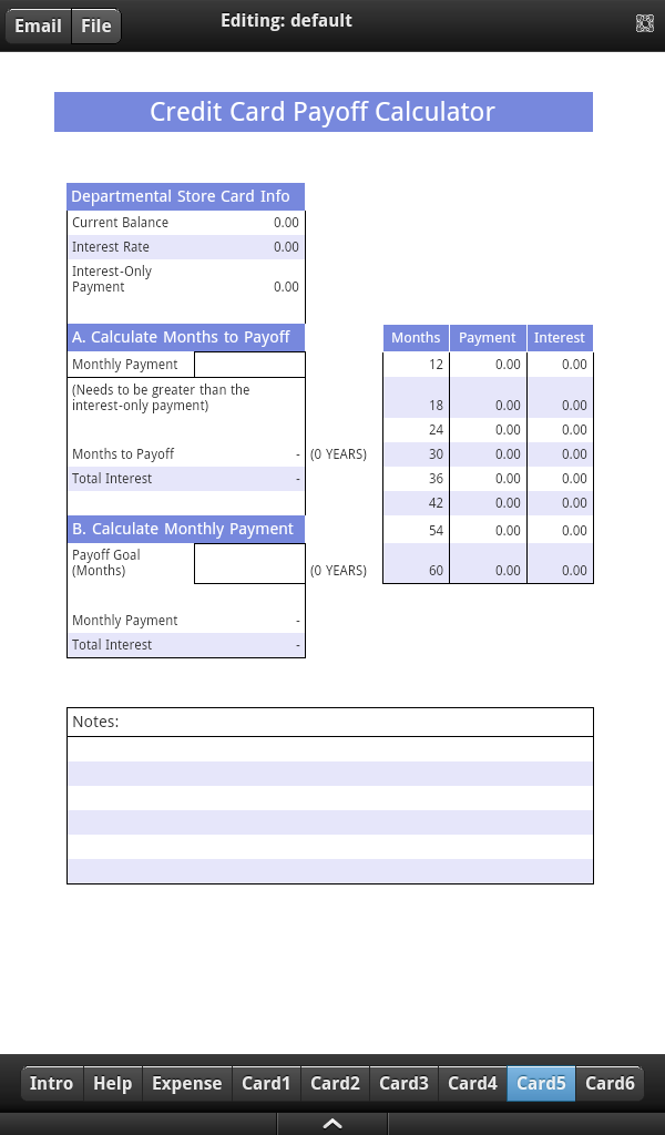 Amazon.com: Credit Card Payoff Calculator: Appstore for Android