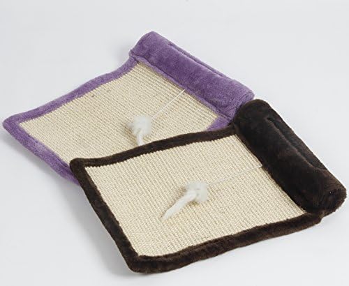 Petown Sisal Cat Toy,Scratch Blanket,Scratching Pads (Brown)