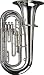 Dynasty M845 Series Convertible BBb Tuba, M845S Silver