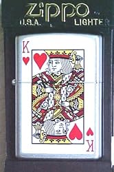 Custom Poker Zippo Lighter - Kings of Hearts